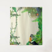 Tropische Jungle Foto Achtergrond Wandkleed (Voorkant)