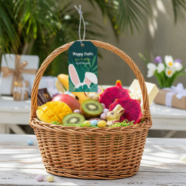 Tropische Jungle Paashaas Eigen Cadeauketting Cadeaulabel