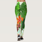 Tropische Jungle Regenwoud Leggings (Achterkant)