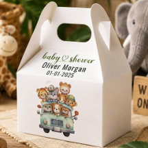 Tropische Jungle Safari Dieren Jongen Baby Borrel