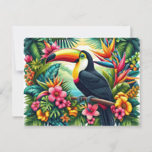 Tropische/Jungle Toekan vogel Briefkaart