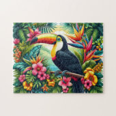 Tropische/Jungle Toekan vogel Legpuzzel (Horizontaal)