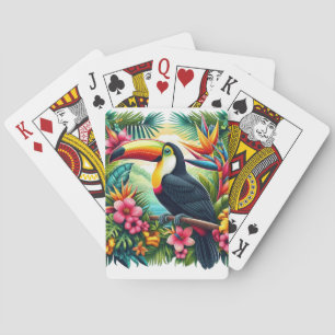 Tropische/Jungle Toekan vogel  Pokerkaarten