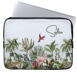 Tropische Jungle Wildlife Laptophoes Laptop Sleeve