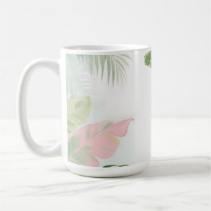 Tropische Junglebladeren Waterverf Koffiemok