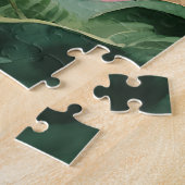 Tropische Junglebladeren Waterverf Legpuzzel (Zijkant)