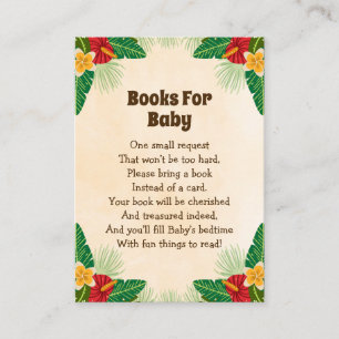 Tropische Jungleboeken voor baby Informatiekaartje