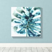 Tropische juwepalm 2 canvas afdruk (Insitu (Houten vloer))