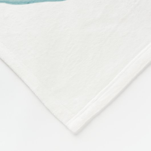 Tropische juwepalm fleece deken (Hoek)