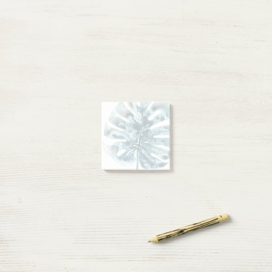 Tropische juwepalm post-it® notes (Op bureau)
