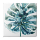 Tropische juwepalm tegeltje<br><div class="desc">Tropische juweel VIII van June Erica Vess. Dit tropische palmblad is gemaakt met prachtige,  rijke juweeltonen in een waterverf stijl. | 164744D</div>