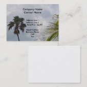 Tropische kaart sjabloon visitekaartje (Voorkant / Achterkant)