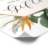 Tropische Kaarten en cadeaubordje Poster (Hoek)