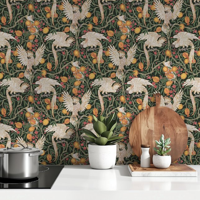 Tropische kaketoe tuin behang (Creator heeft geüpload)