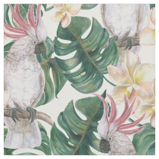  tropische kakkerbloem stof (Swatch)