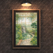 tropische kas tuint | botanische conservator poster