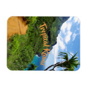 Tropische Kauai Nepali Coast Hawaii Magneet (Horizontaal)