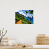 Tropische Kauai Nepali Coast Hawaii Poster (Keuken)