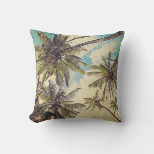Tropische Kauai Palm Tree Print Outdoor Pillow Buitenkussen
