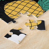 Tropische Kawaii-ananas Legpuzzel (Zijkant)