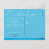 Tropische keizerharten in zand huwelijk Dank je we Briefkaart (Achterkant)