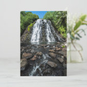 Tropische Kepirohi Waterval Bedankkaart (Staand voorkant)