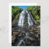 Tropische Kepirohi Waterval Bedankkaart (Voorkant / Achterkant)