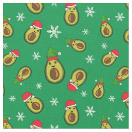 Tropische kerst avocado's en sneeuwvlokken stof