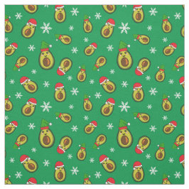 Tropische kerst avocado's en sneeuwvlokken stof