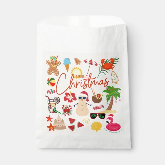 Tropische kerst bedankzakje (Voorkant)