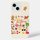 Tropische kerst Case-Mate iPhone case (Achterkant)