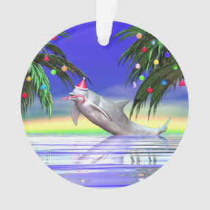 Tropische Kerst Dolfijn Ornament