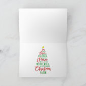 Tropische kerst feestdagen kaart (Binnen)