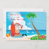 Tropische kerst feestdagenkaart (Voorkant)