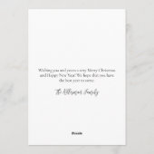 Tropische kerst feestdagenkaart (Achterkant)