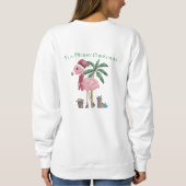 Tropische Kerst Flamingo Trui (Achterkant)
