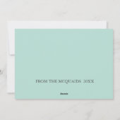 Tropische Kerst Florida Roze Flamingo Custom Feestdagenkaart (Achterkant)