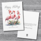 Tropische kerst gelukkig feestdagenkaart