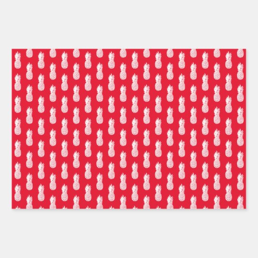 Tropische kerst in juli, aangepast voor ananasdruk inpakpapier vel (Voorkant 3)