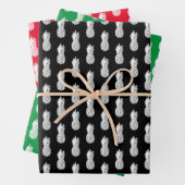 Tropische kerst in juli, aangepast voor ananasdruk inpakpapier vel (In situ)