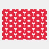 Tropische kerst in juli palmboompatroon inpakpapier vel (Voorkant 3)