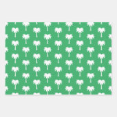 Tropische kerst in juli palmboompatroon inpakpapier vel (Voorkant 2)