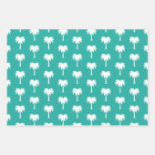 Tropische kerst in juli palmboompatroon inpakpapier vel (Voorkant)