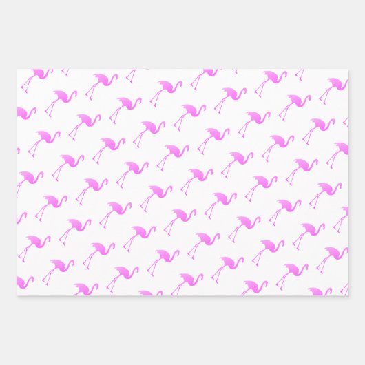 Tropische kerst in juli roze flamingo patroon inpakpapier vel (Voorkant 2)
