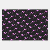 Tropische kerst in juli roze flamingo patroon inpakpapier vel (Voorkant)