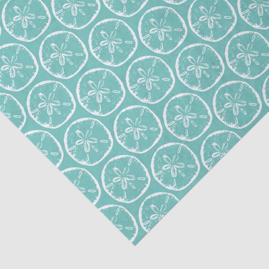 Tropische kerst in juli zanddollar strandschaal tissuepapier (Detail)