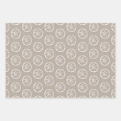 Tropische kerst in juli zandstrand shell inpakpapier vel (Voorkant 3)