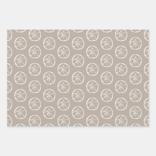 Tropische kerst in juli zandstrand shell inpakpapier vel (Voorkant 3)