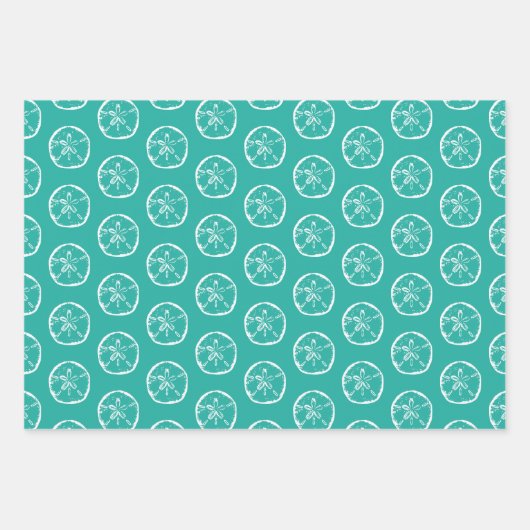 Tropische kerst in juli zandstrand shell inpakpapier vel (Voorkant)