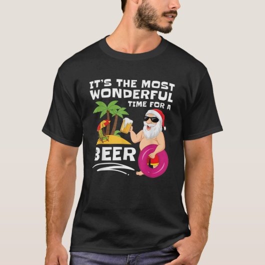 Tropische kerst is de mooiste tijd van de t-shirt (Voorkant)